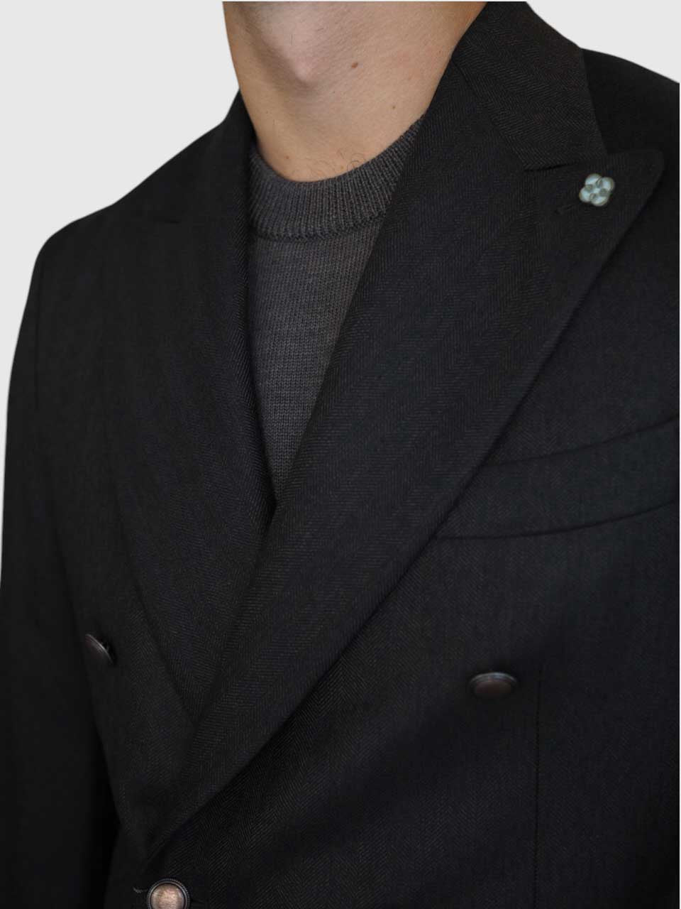 Ull Siden Linne Jacka Grön