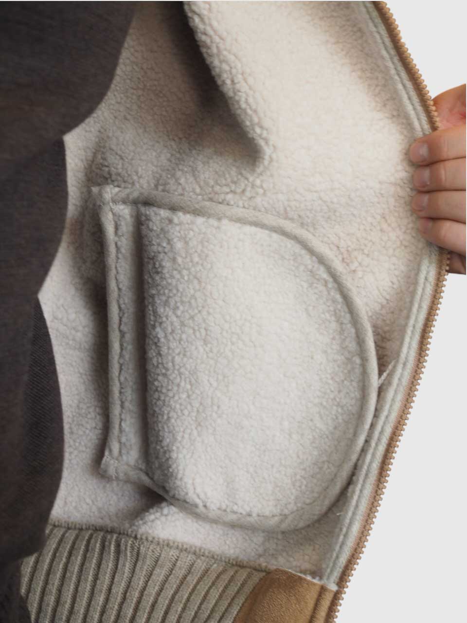 Gran sasso Knitted Hybrid Jacket Camel/Beige
