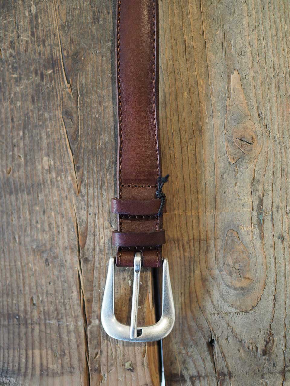 Orciani Narrow Leather Belt Brown