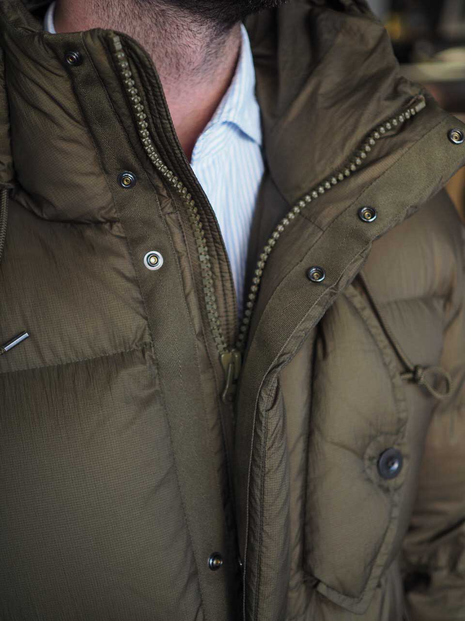 Ten C Lys Down jacket Green