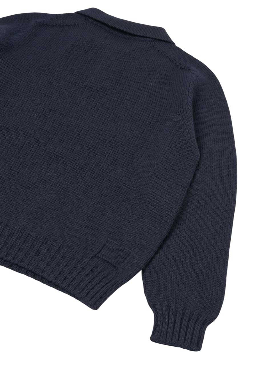 Universal Works Shetland Wild Curtis Sweater Navy