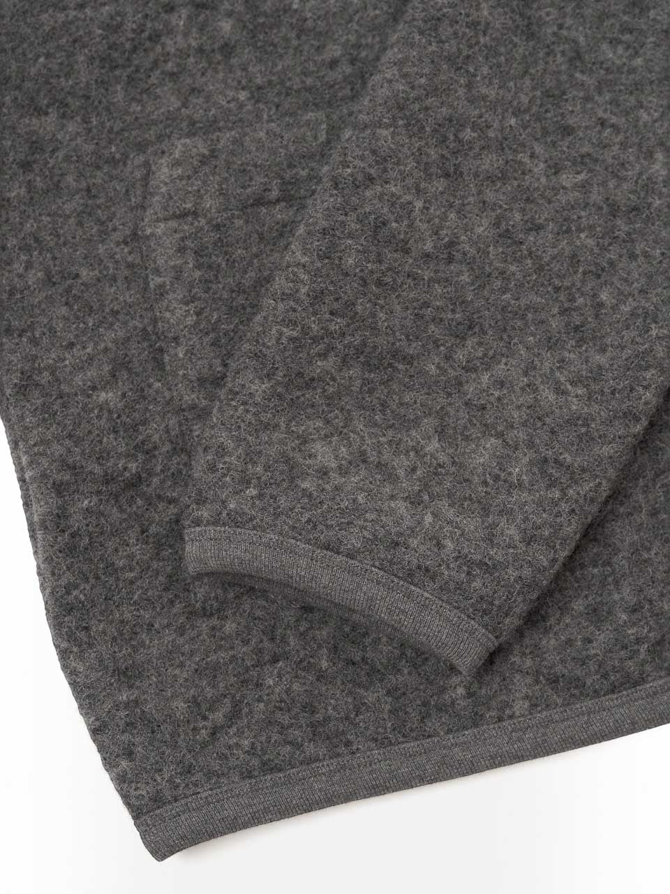 Universal Works Marl Wool Fleece Cardigan Grey