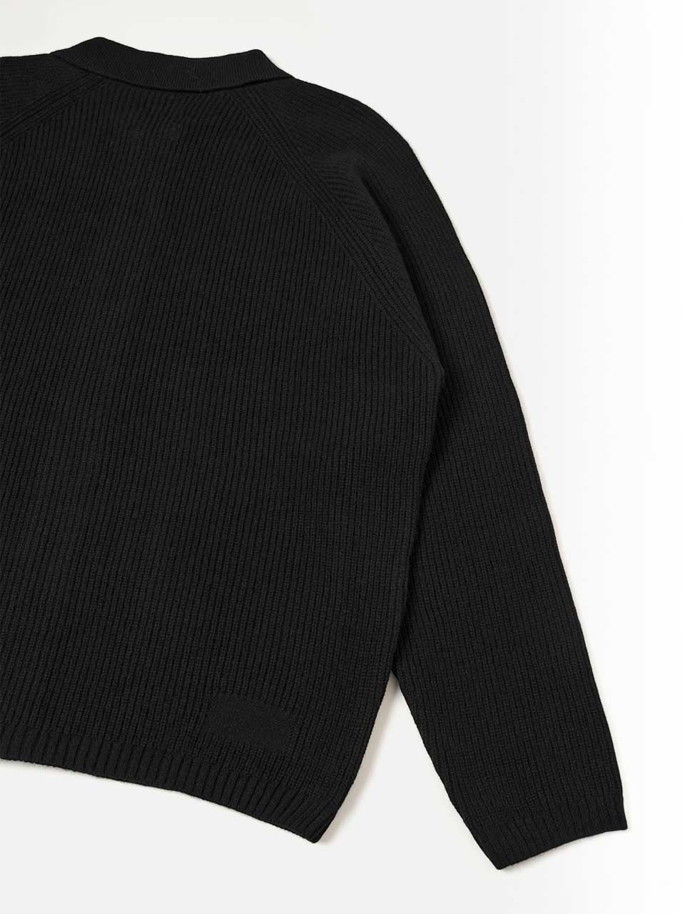Universal Works Eco Wool Zip Cardigan Black