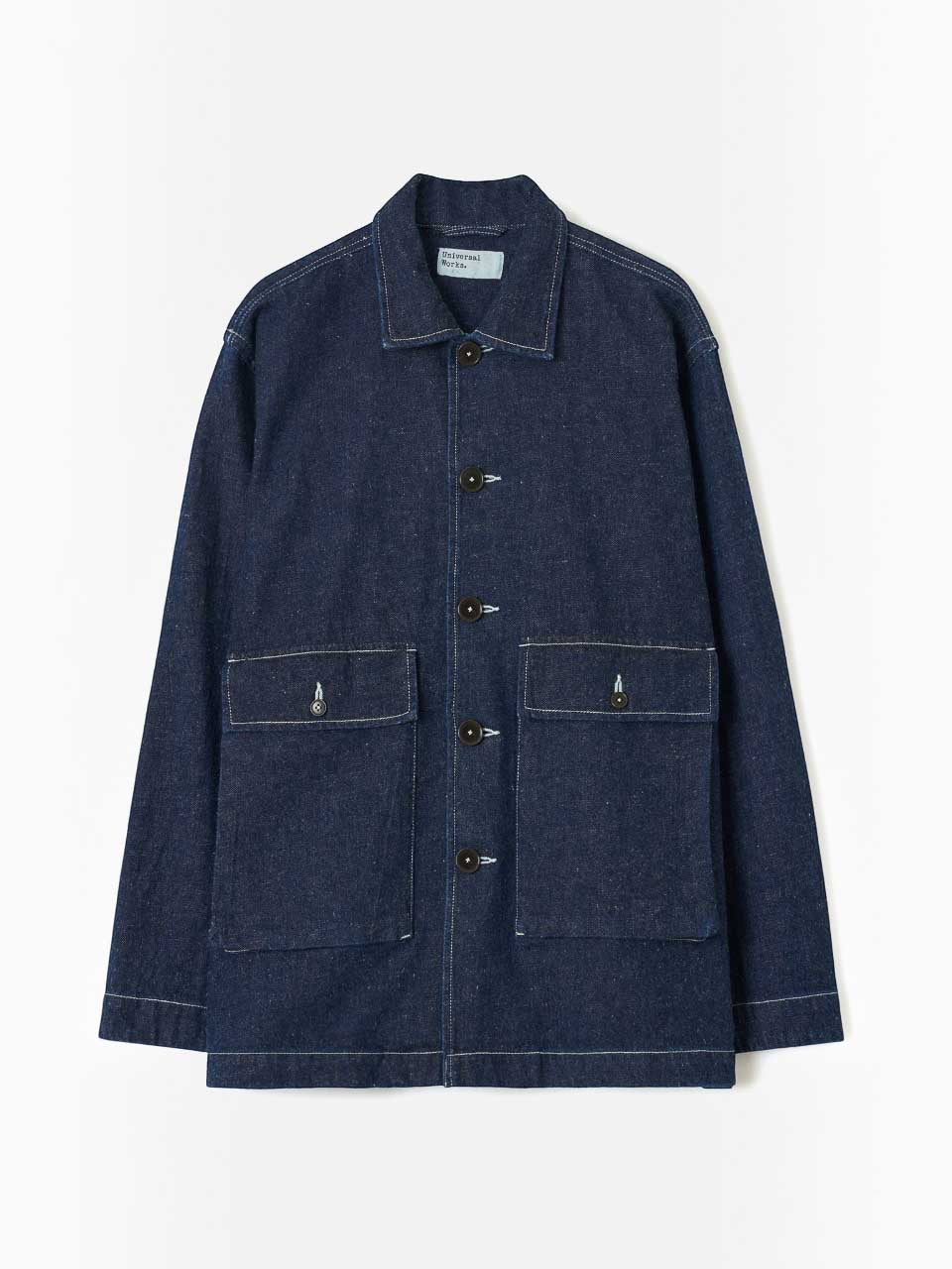 Universal Works Indigo Future Denim Troopers Jacket