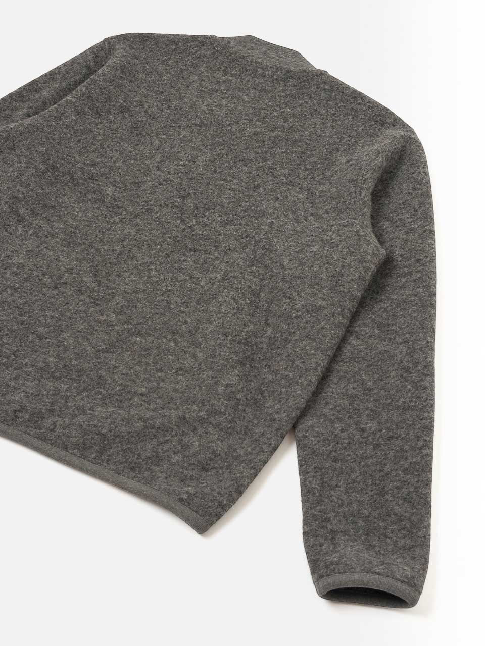 Universal Works Wool Fleece Zip Bomber Jacket Grey