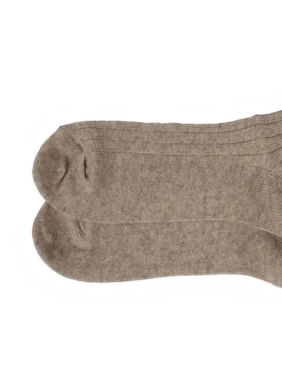 Amanda Christensen Wool Sock Cashmere Lt Brown Melange