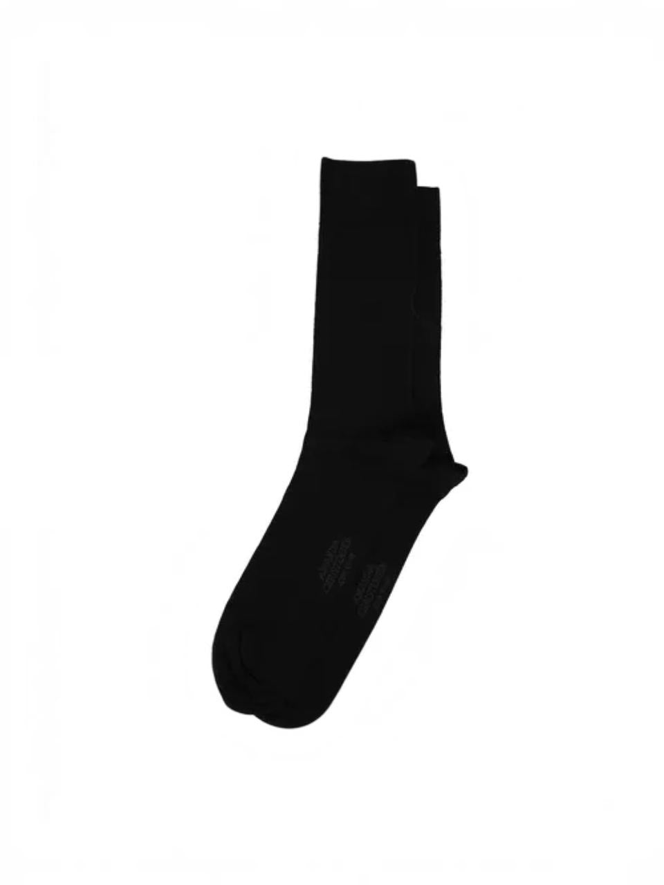 Amanda Christensen Ribbed Cotton Socks Black