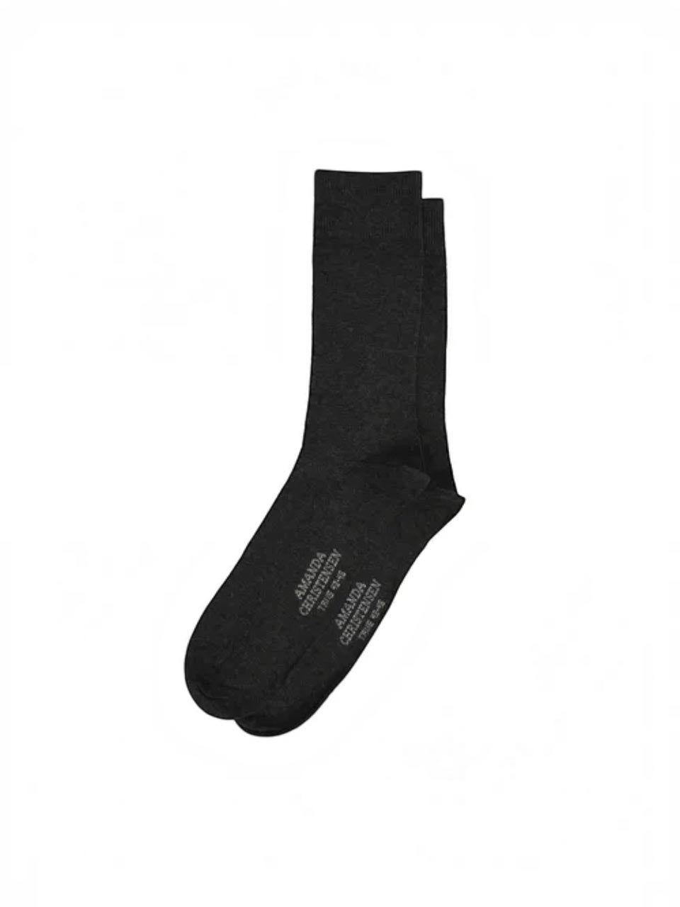 Amanda Christensen Icon Wool Sock Cotton Lining Grey Melange