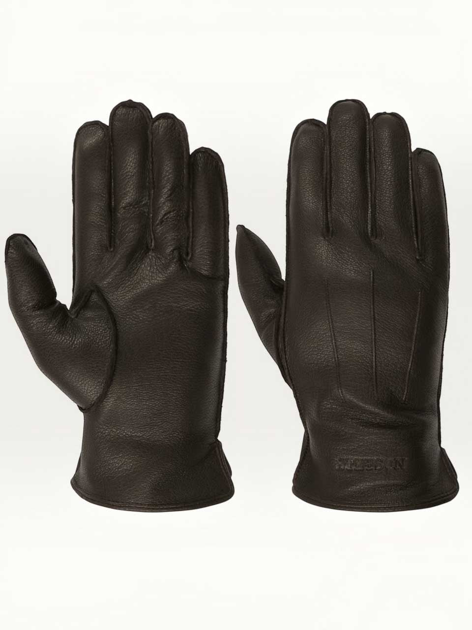 Stetson Classic Uni Goat Leather Gloves Dark Brown