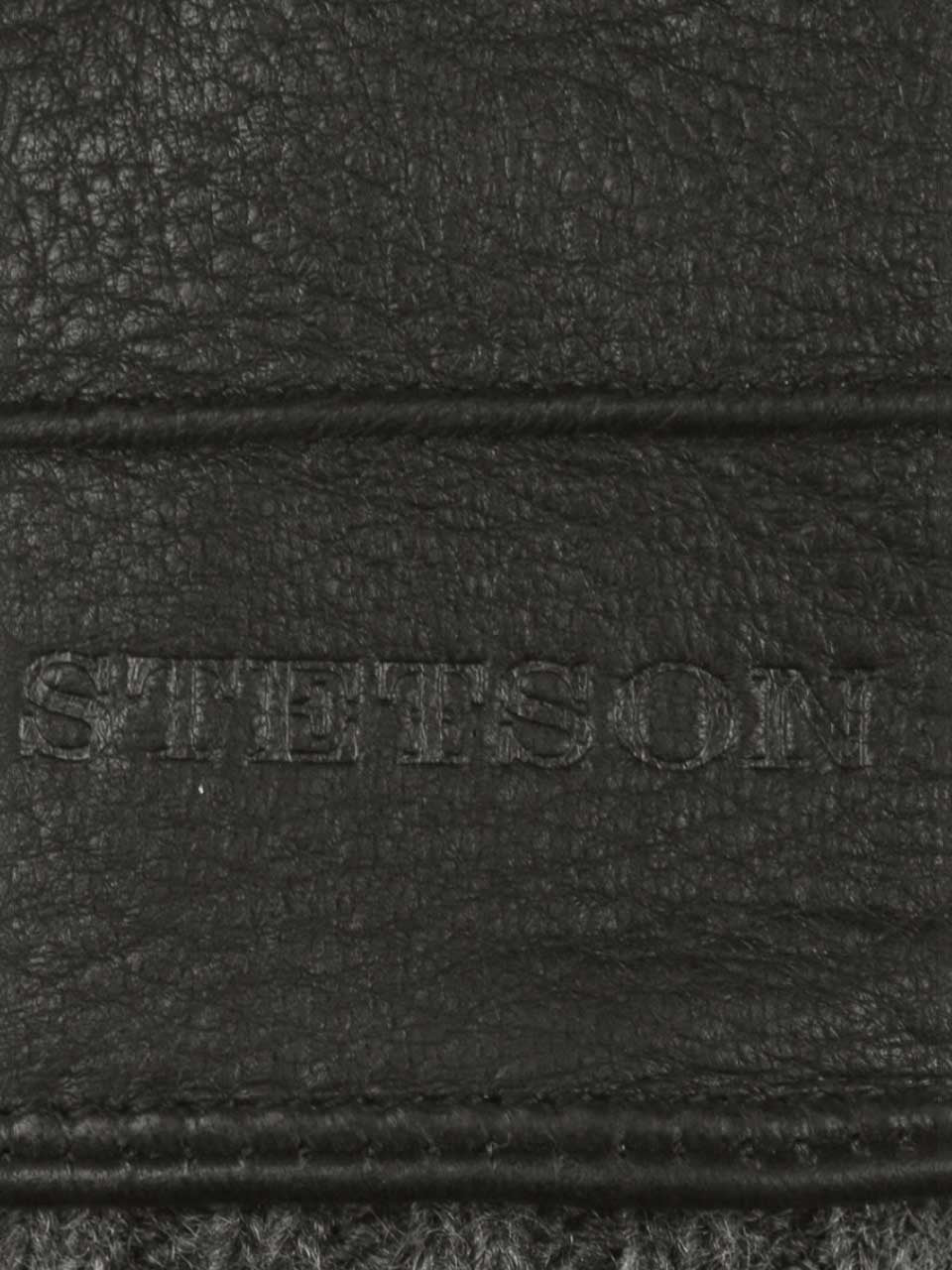 Stetson Deer Cashmere Leather Gloves Black