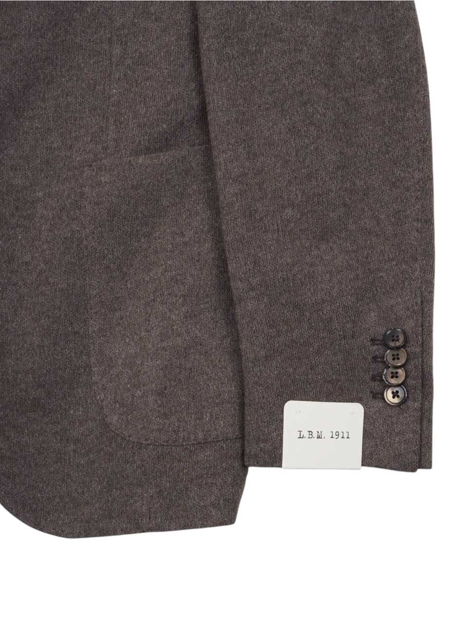 L.B.M 1911 Knitted Wool Blazer Brown