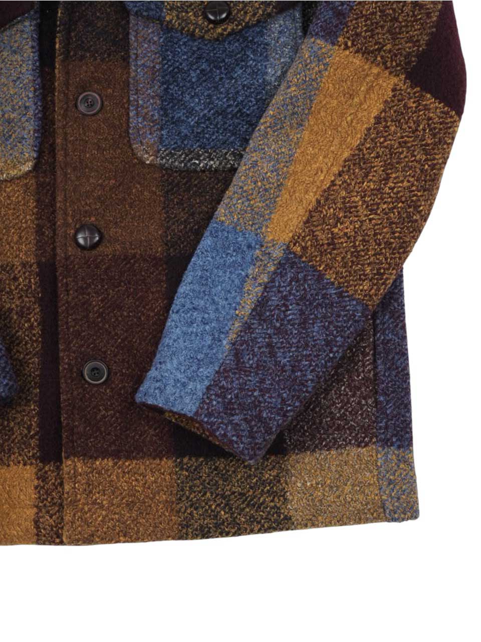 BOB Knitted Multi Checked Wool Jacket