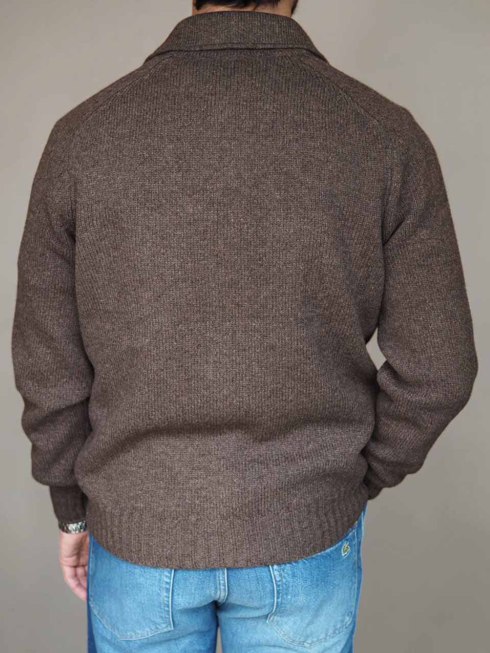 Gran Sasso Knitted Wool Overshirt Brown