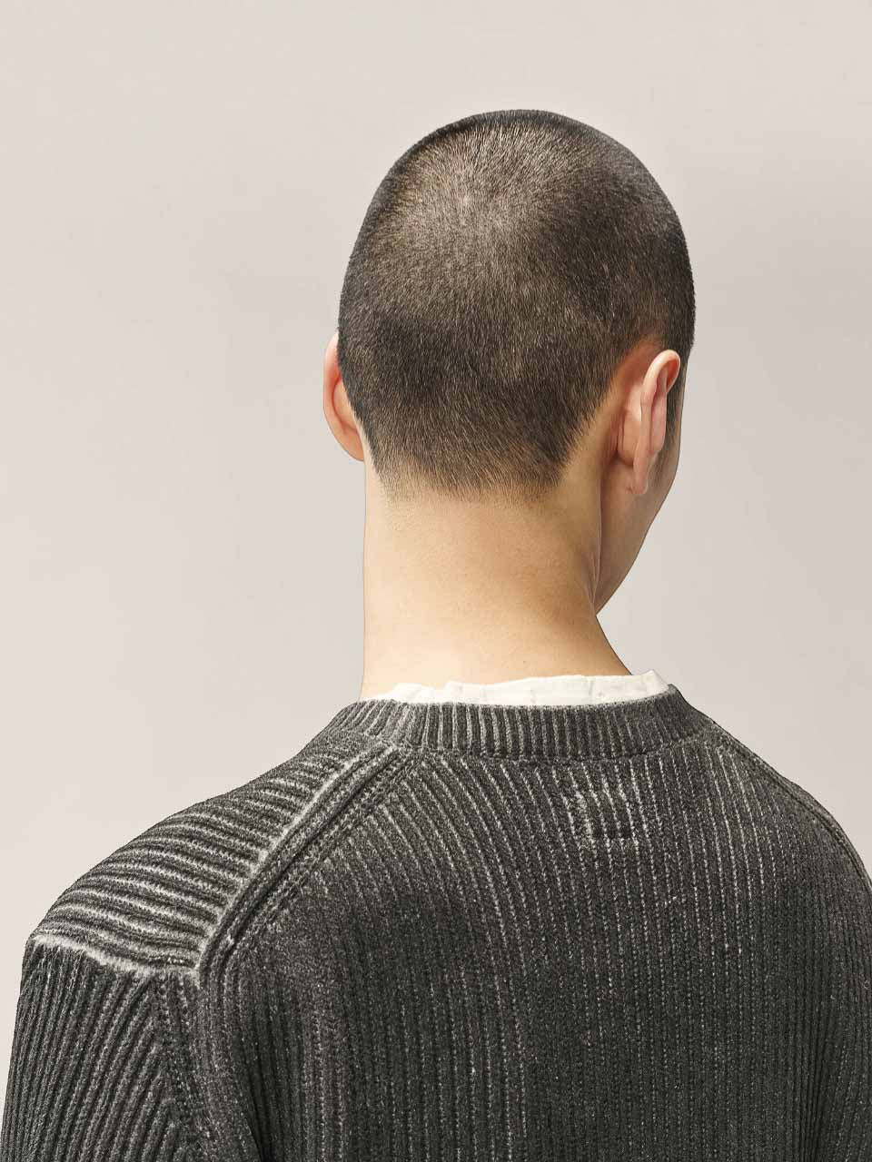 C.P. Company COTTON CHENILLE SPECIAL DYED CREWNECK LOGO SWEATER