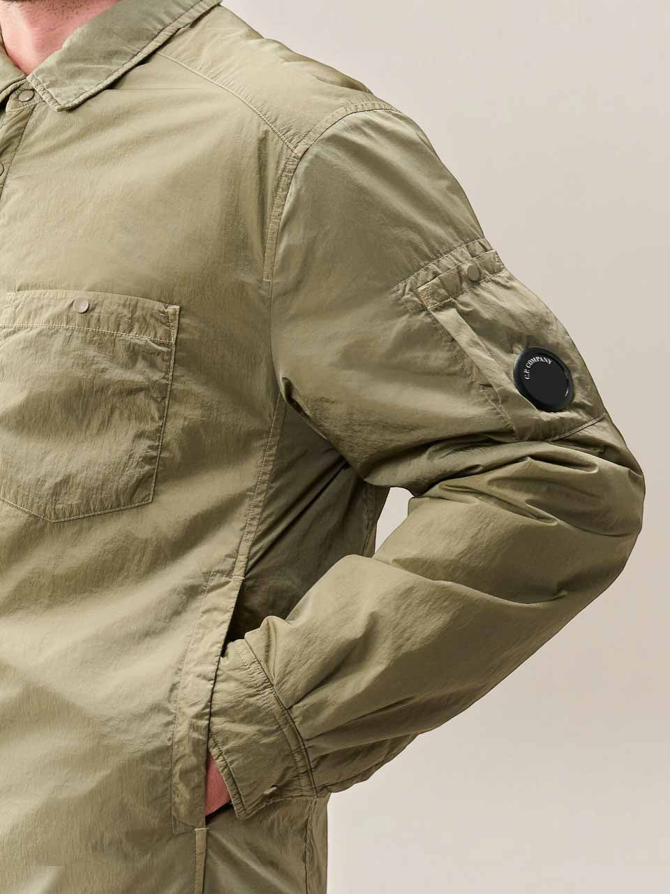 Chrome-R Lens Button Overshirt Ivy Green