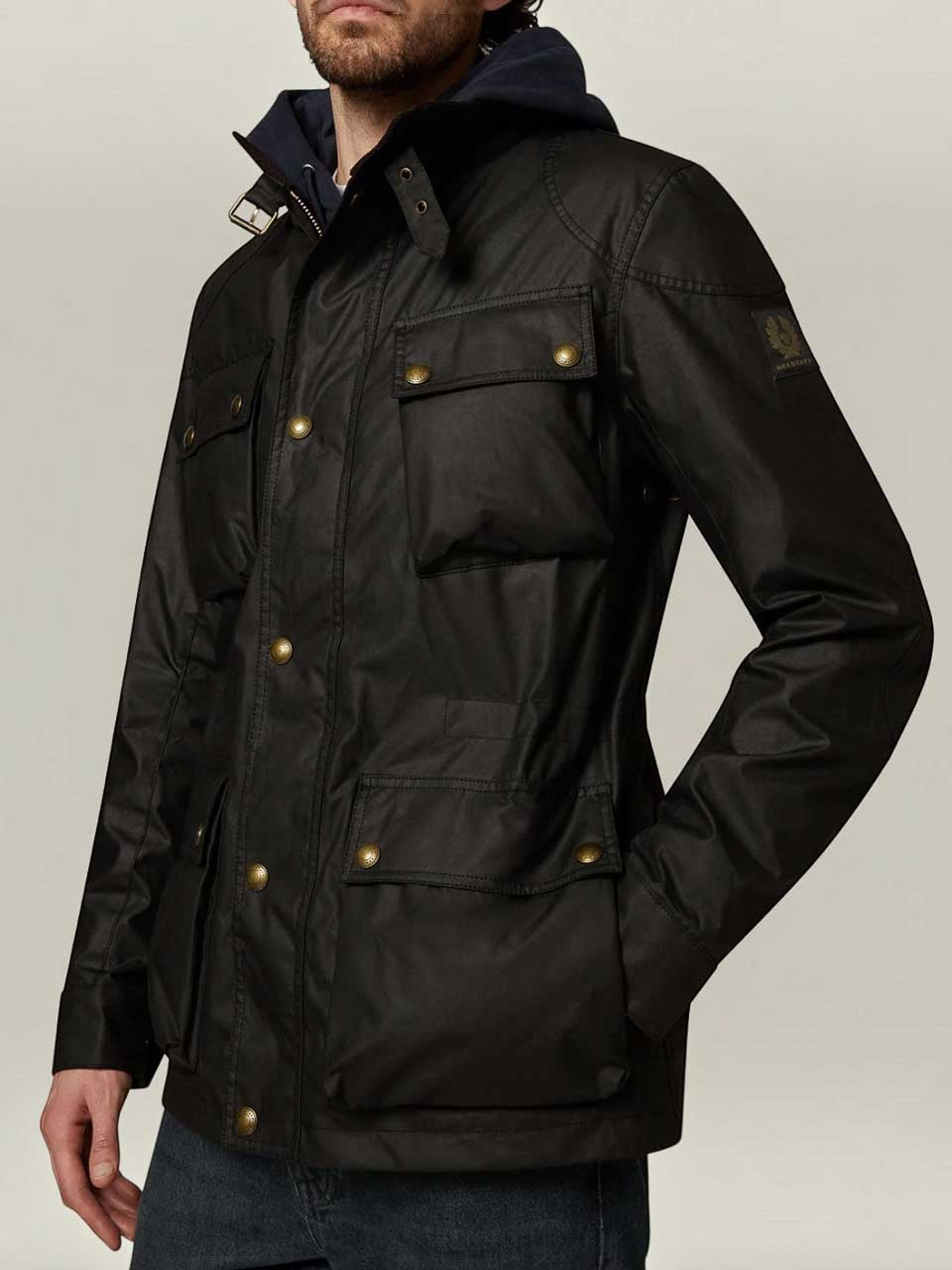 Belstaff Waxed Cotton FIELDMASTER ICON JACKET Black