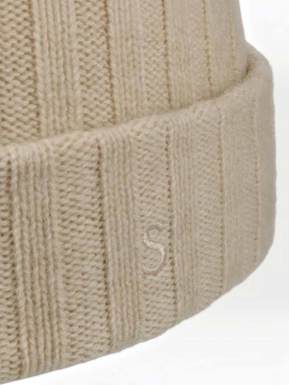 Stetson Cashmere Beanie Hat Beige