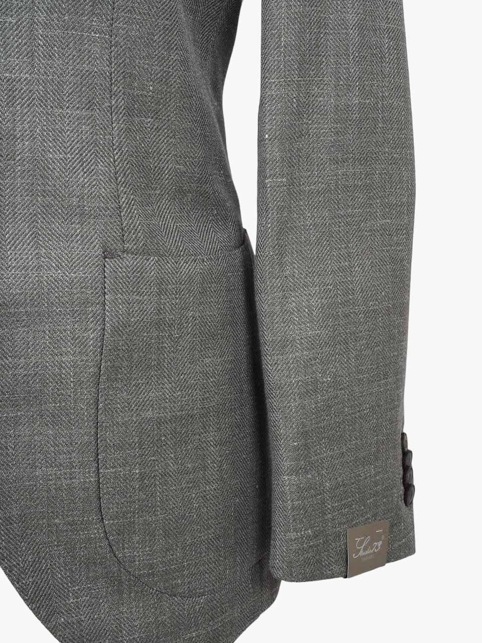 Wool Silk Linen Jacket Green