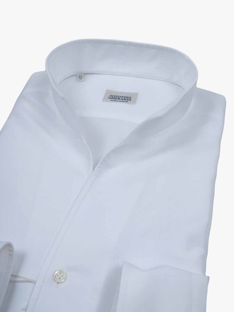 Alessandro Gherardi Double Wing Collar Shirt White