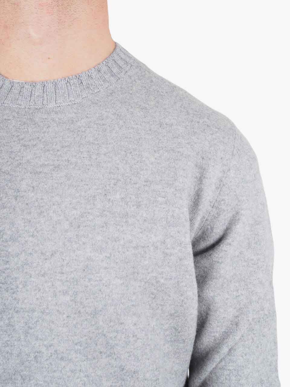 Felted Cashmere Sweater Grey