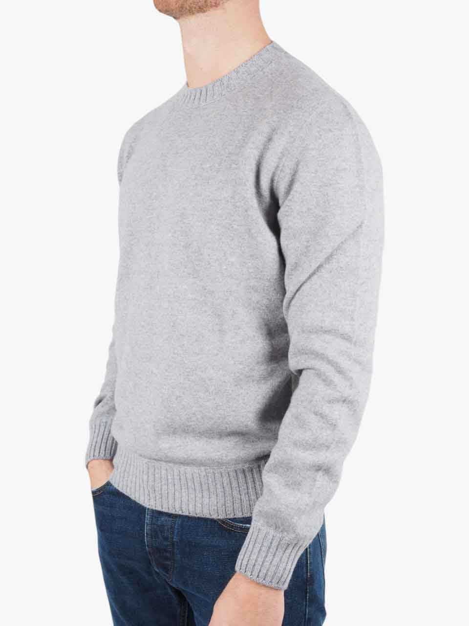 Felted Cashmere Sweater Grey
