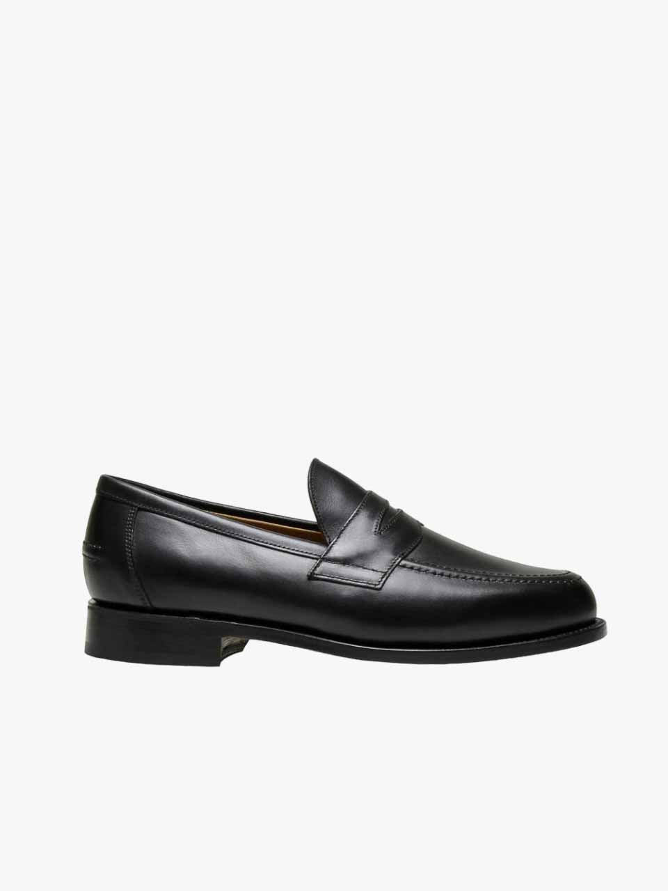 Calf Penny Loafer Black