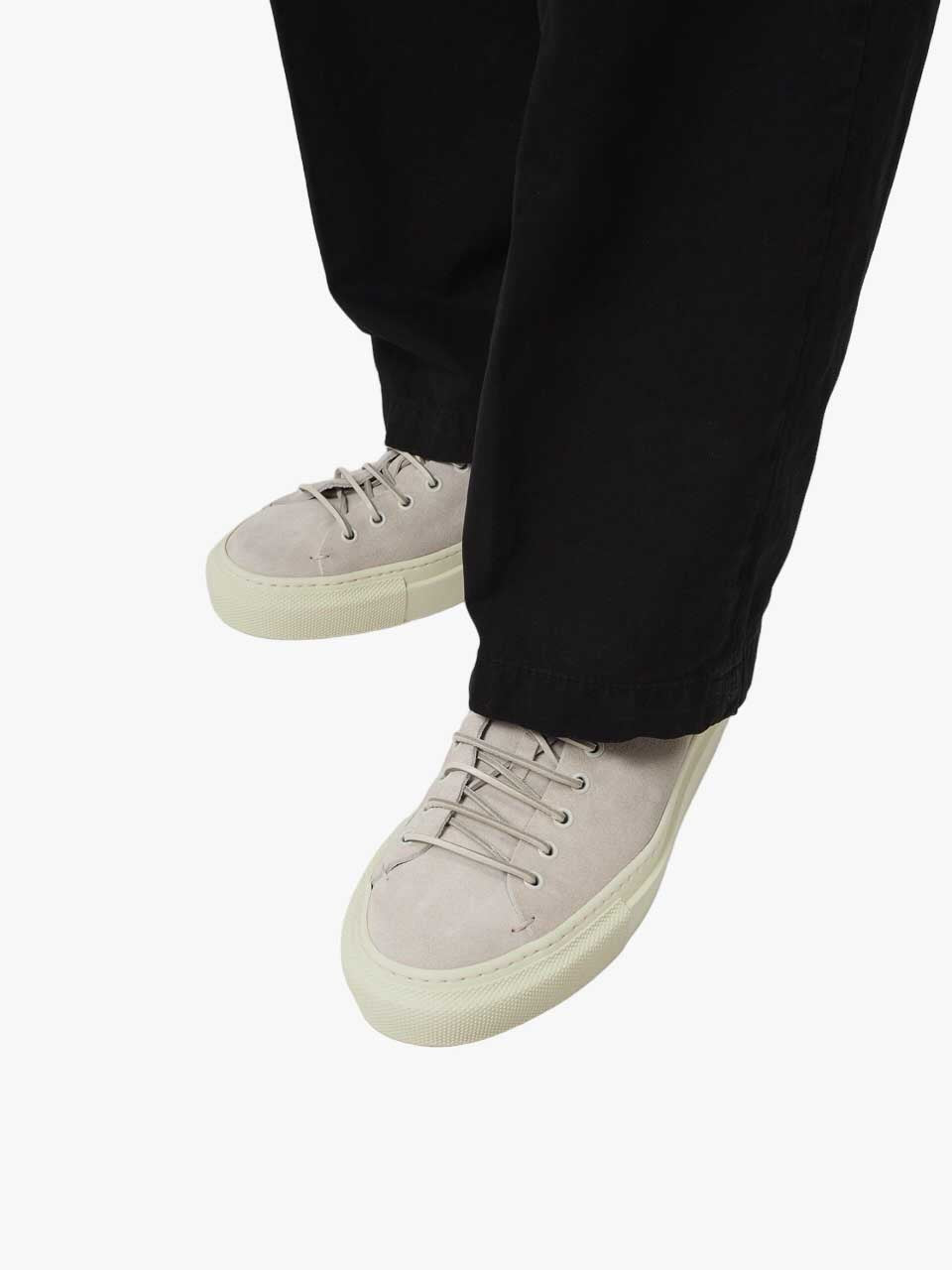 White Sand Loose Fit Drawstring Trousers Black