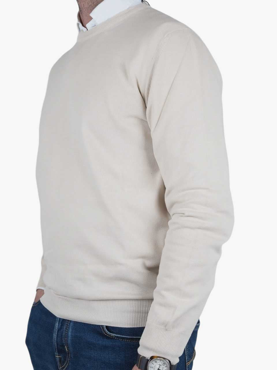 Cotton Round Neck Sweater