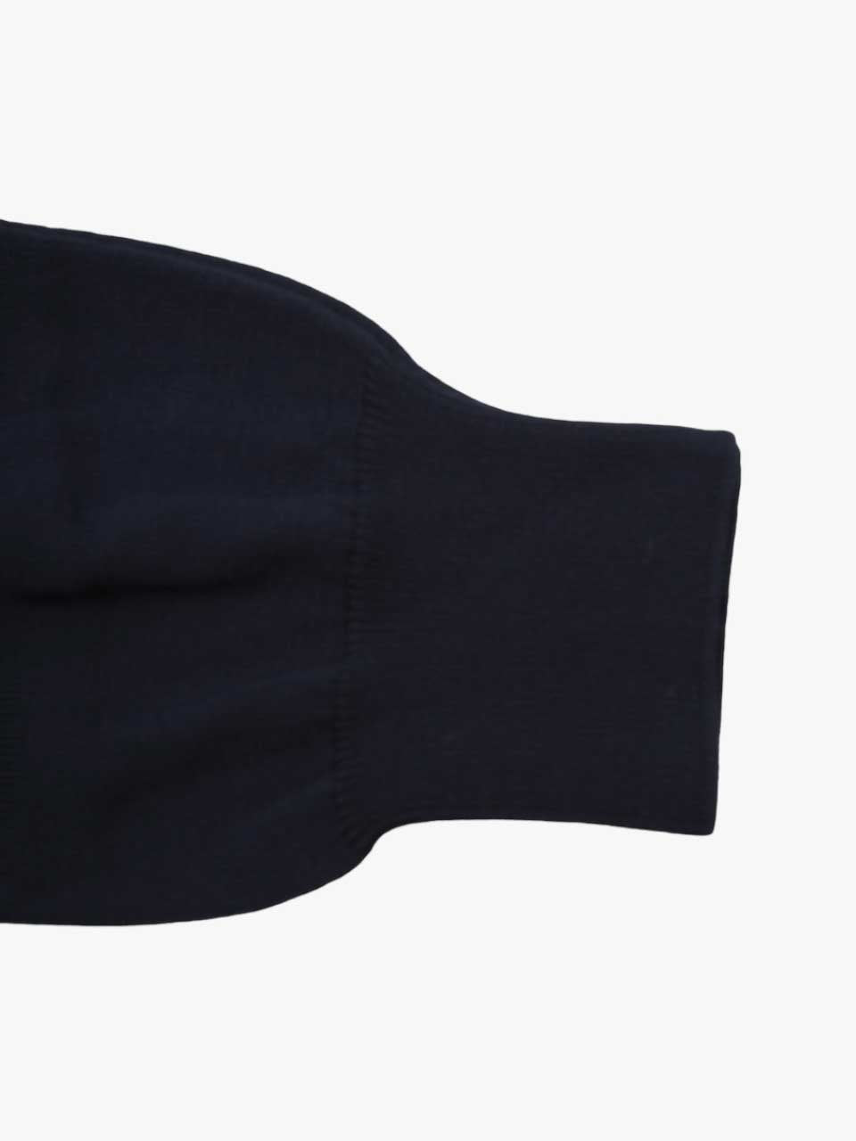 Cotton V-Neck Sweater Navy