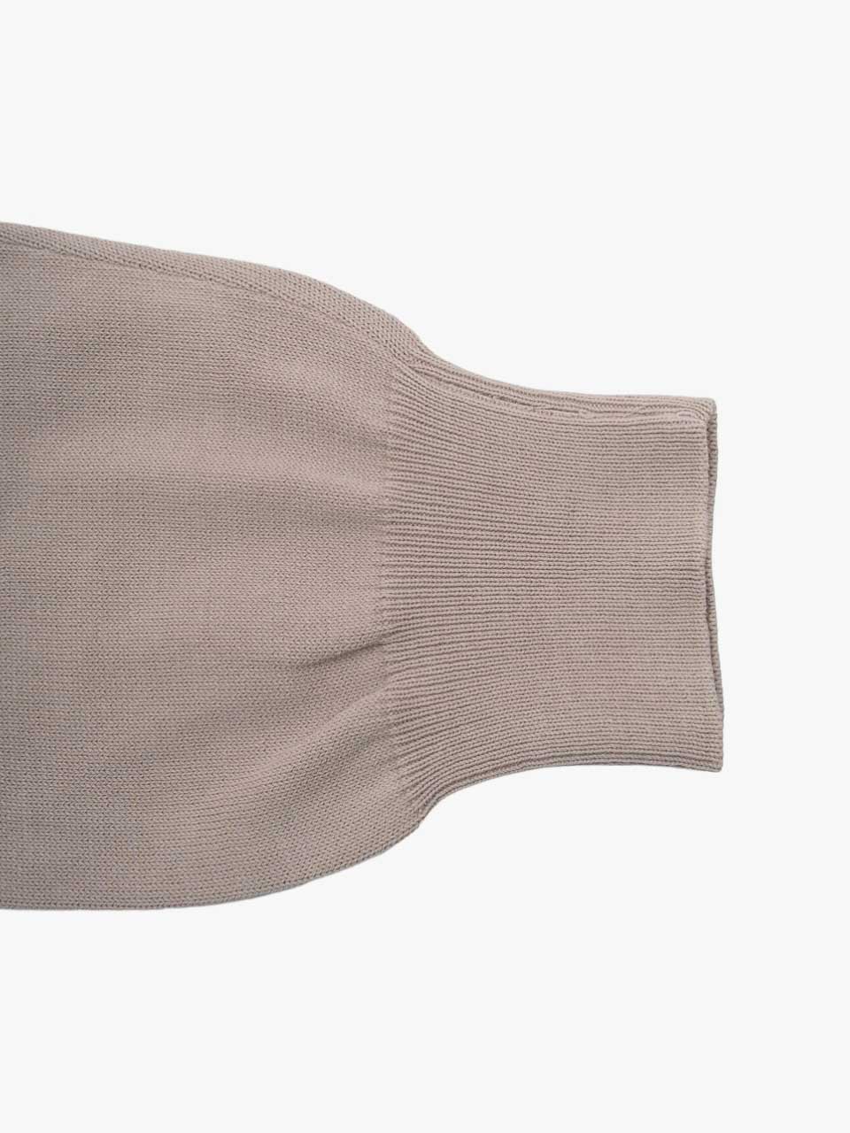 Cotton V-Neck Sweater Beige