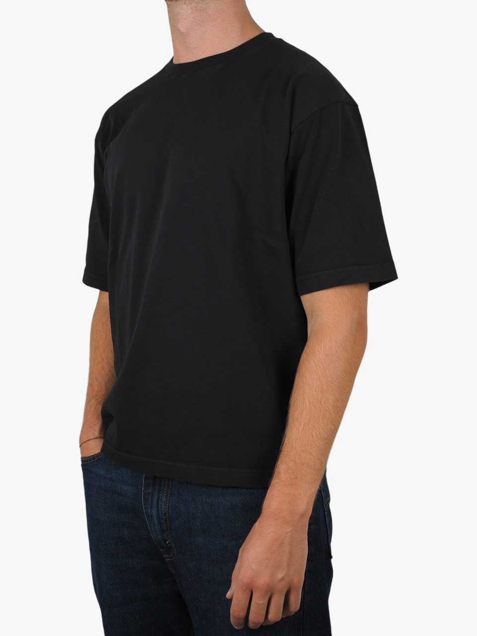 White Sand Cotton Oversize T-Shirt Black
