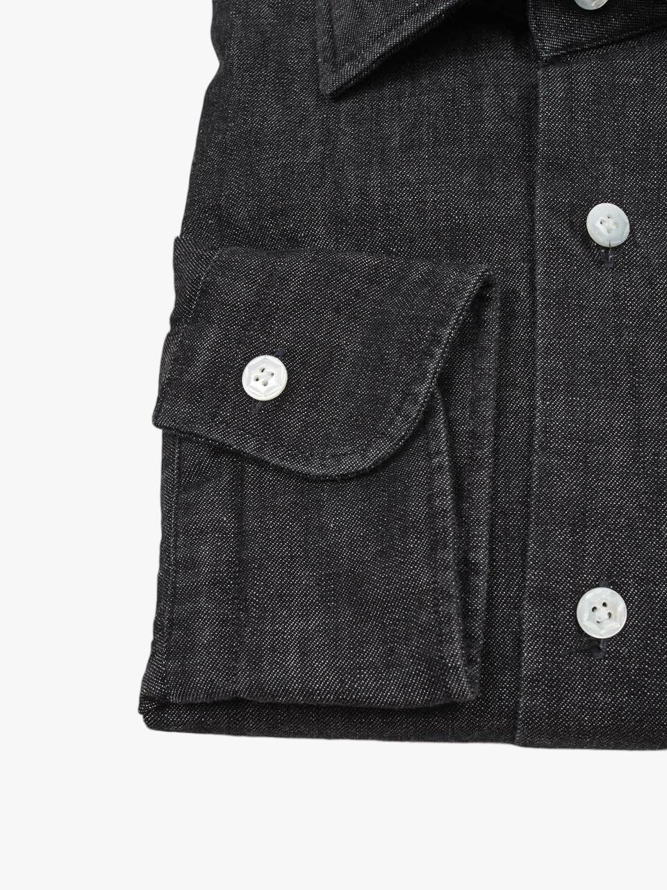 Barba Napoli Dandy Life Denim Shirt Black