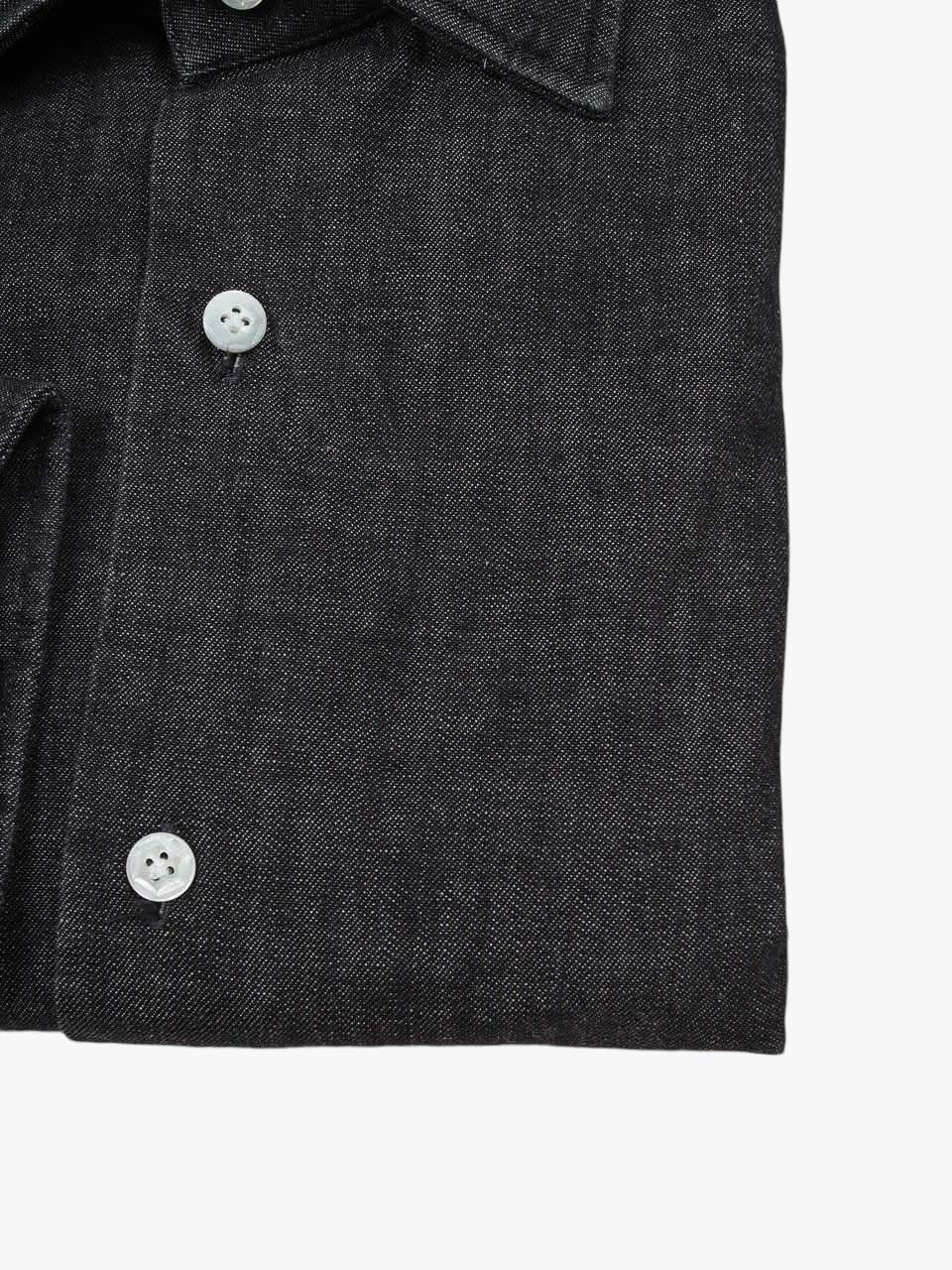 Barba Napoli Dandy Life Denim Shirt Black