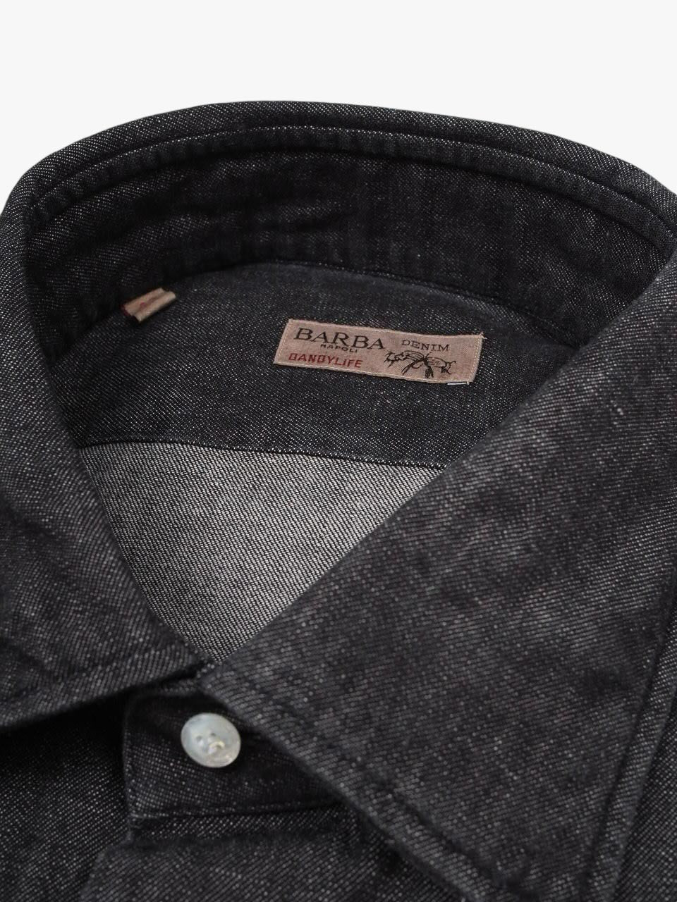 Barba Napoli Dandy Life Denim Shirt Black