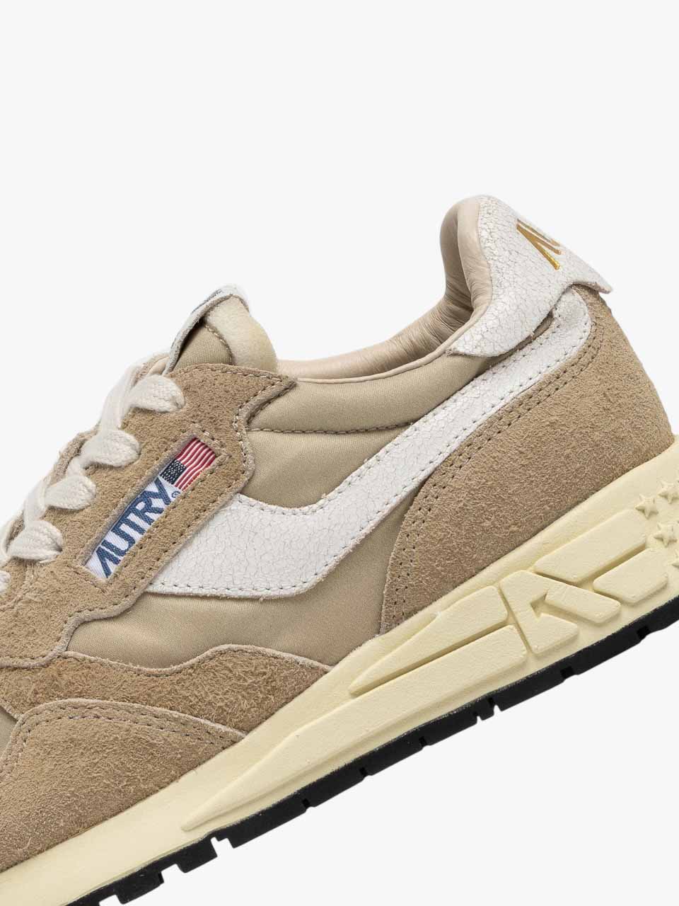 Reelwind Nylon Suede running Sneakers Beige