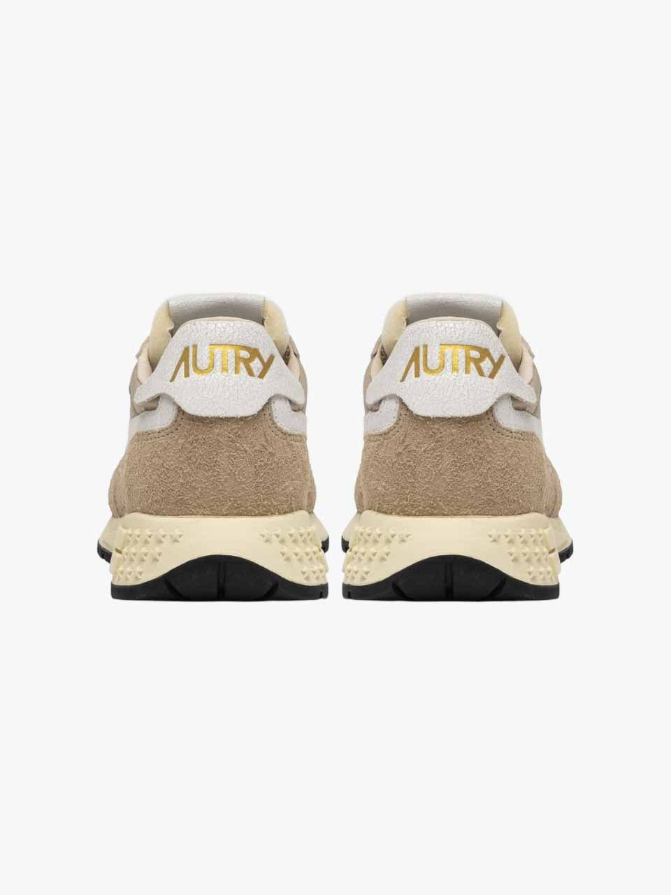 Reelwind Nylon Suede running Sneakers Beige