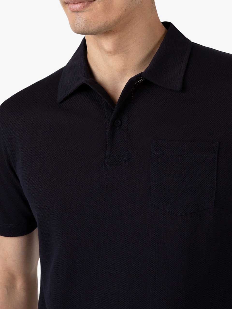 Sunspel Riviera Polo Shirt Mid Navy