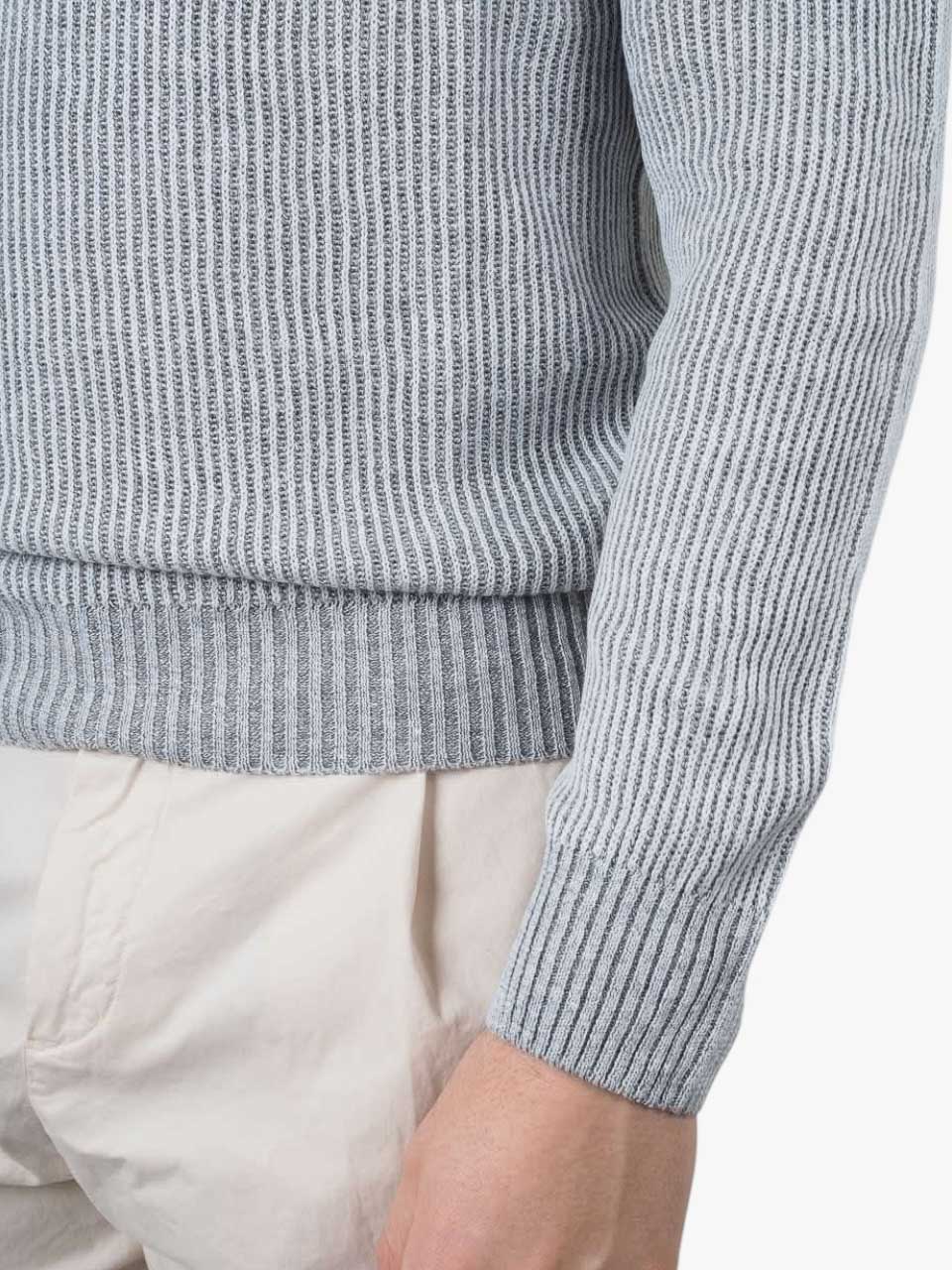 Linen Cotton Crew Neck Olive