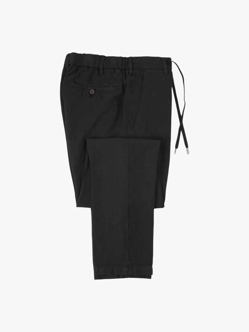 Lyocell Linen Trousers Black