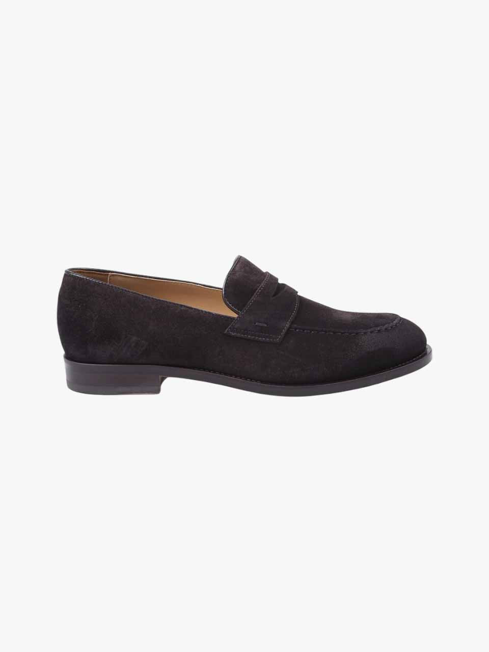 Suede Penny loafers Brown