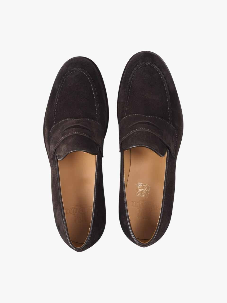 Suede Penny loafers Brown