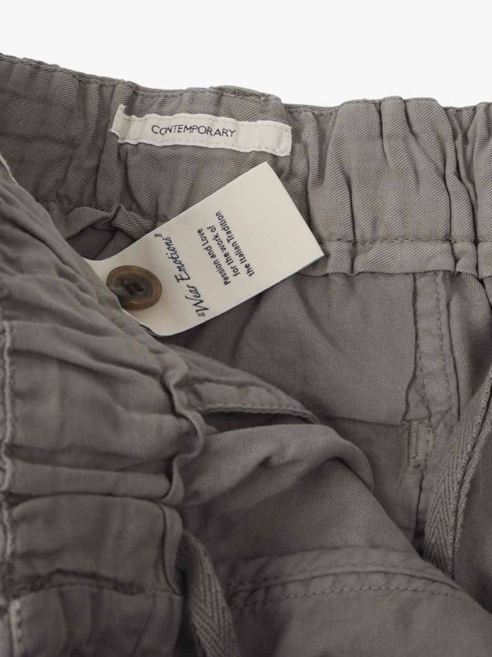 Linen Cotton Shorts Green