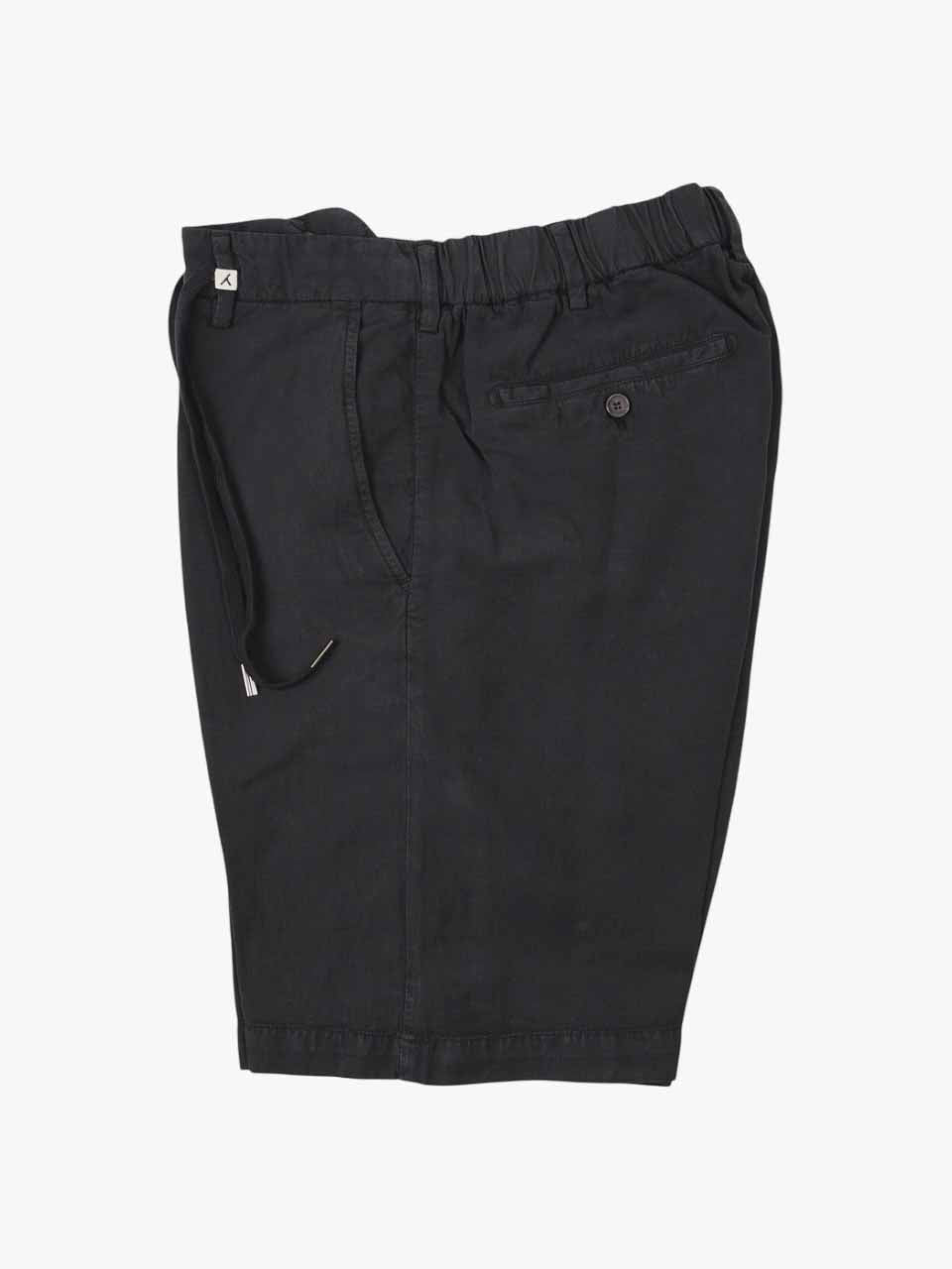 Linen Cotton Shorts Black