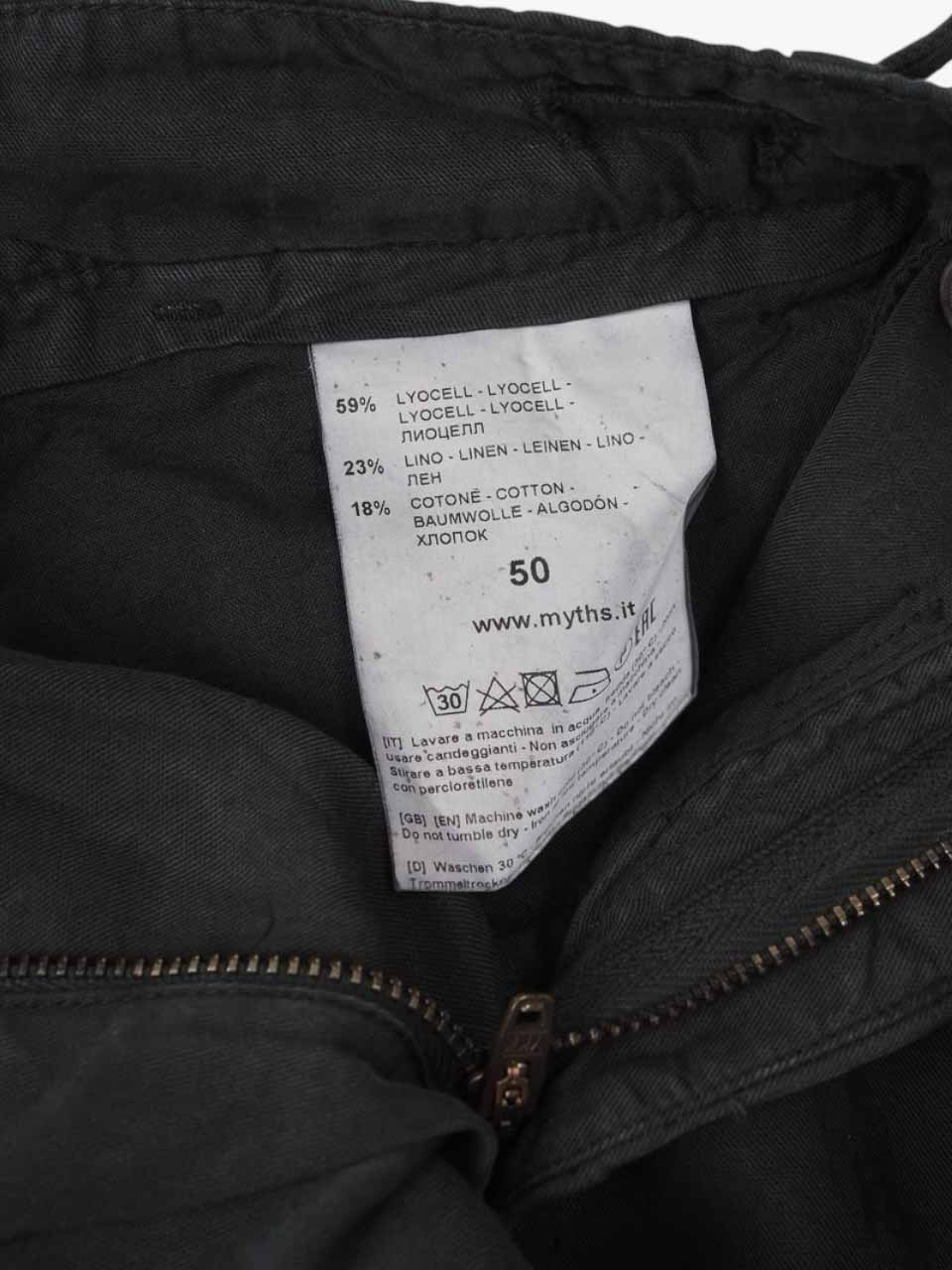 Linen Cotton Shorts Black