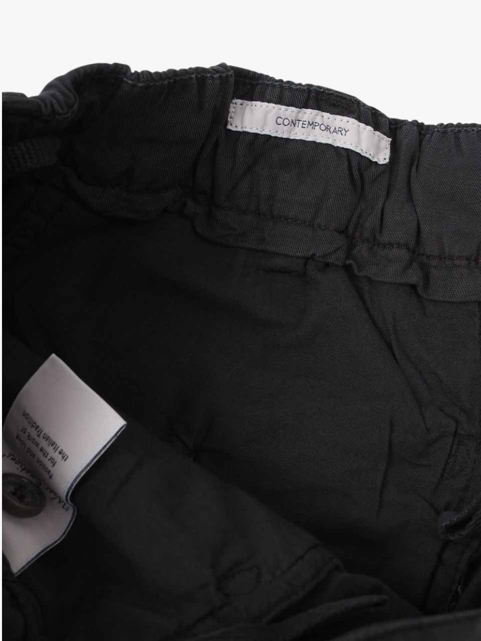 Linen Cotton Shorts Black