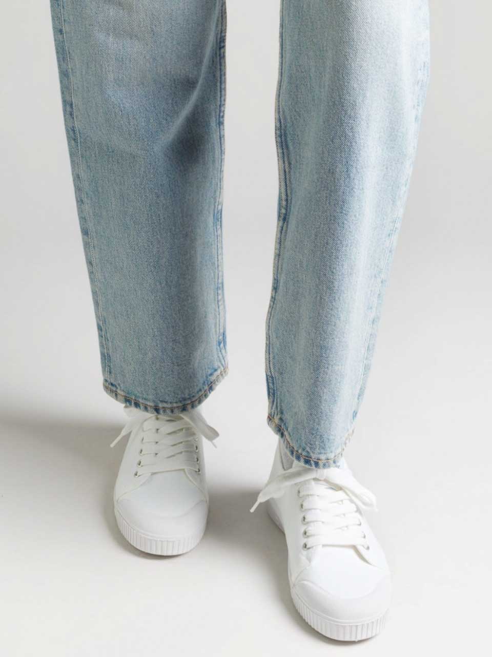 Canvas Trainer Shoe White