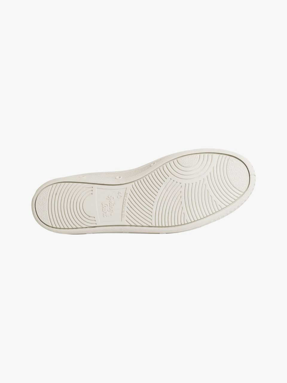 Heavy Linen Canvas Trainer Shoe Off White