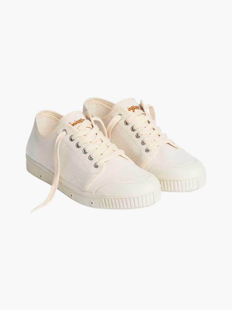Heavy Twill Canvas Trainer Shoe Off White