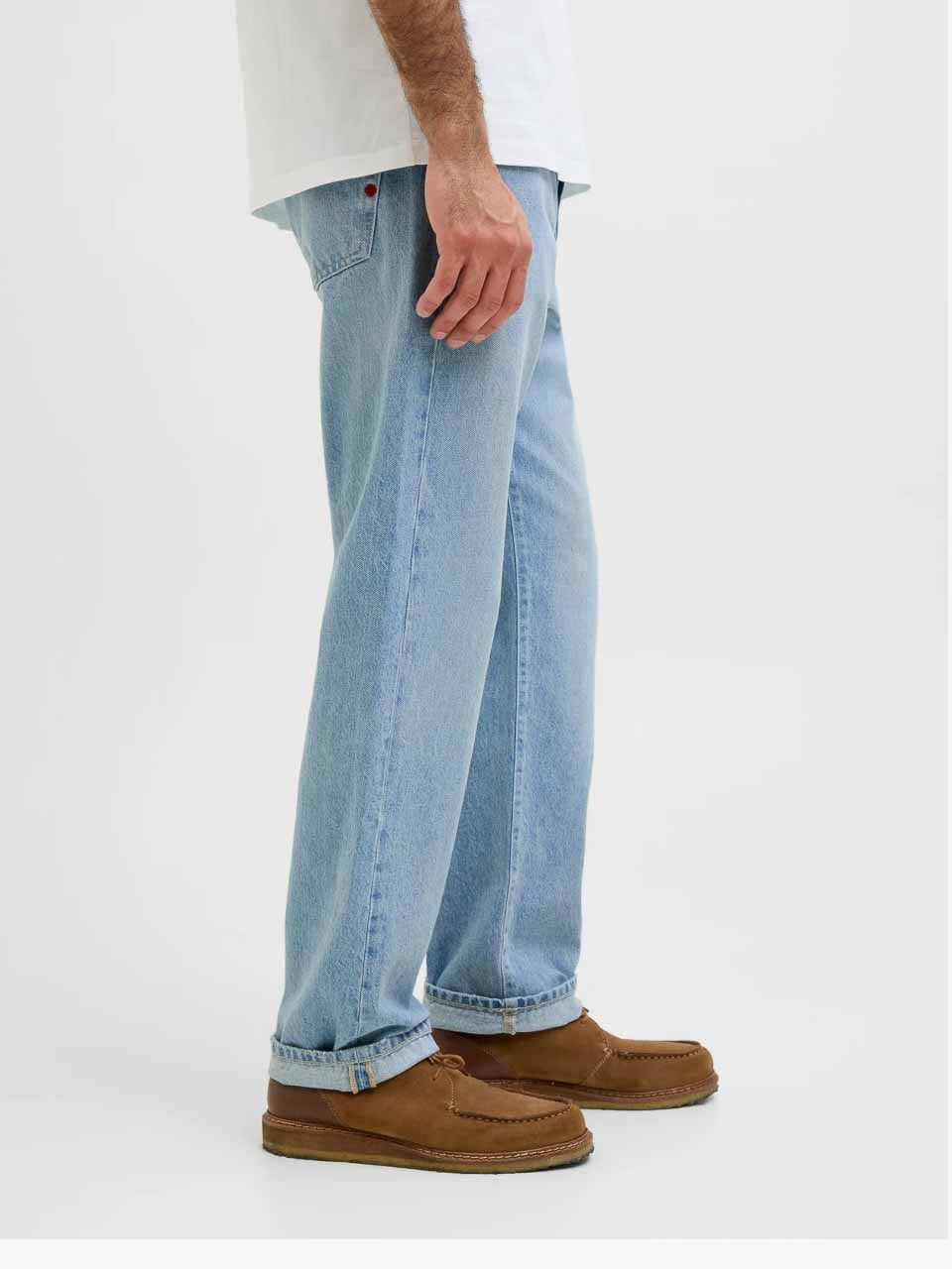 R.D.D. Washed Light Denim Blue Jeans Relaxed