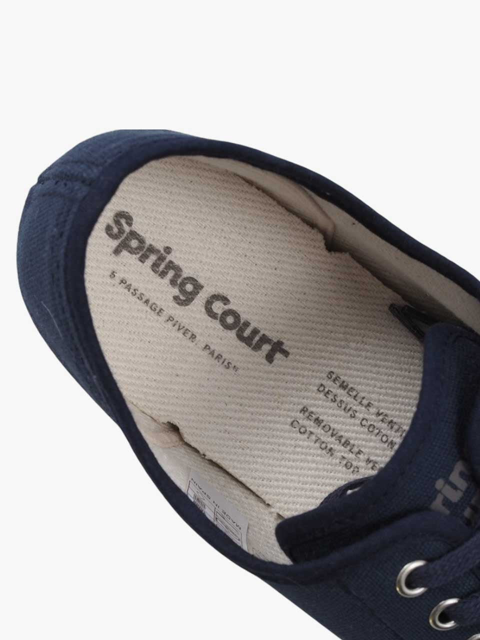 Spring Court Canvas Trainer Shoe Blue